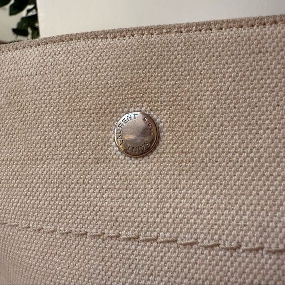 ✨ Saint Laurent Rive Gauche Linen Bucket Bag ✨ - Picture 9 of 15